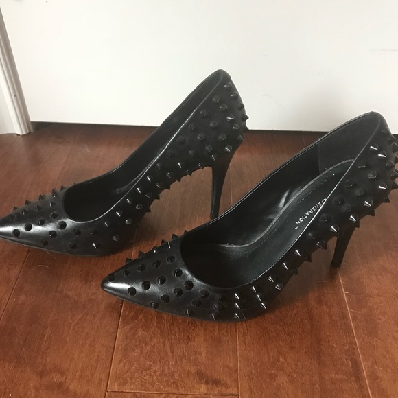 BCBGeneration Shoes - BCBGeneration Oahu black spike pumps